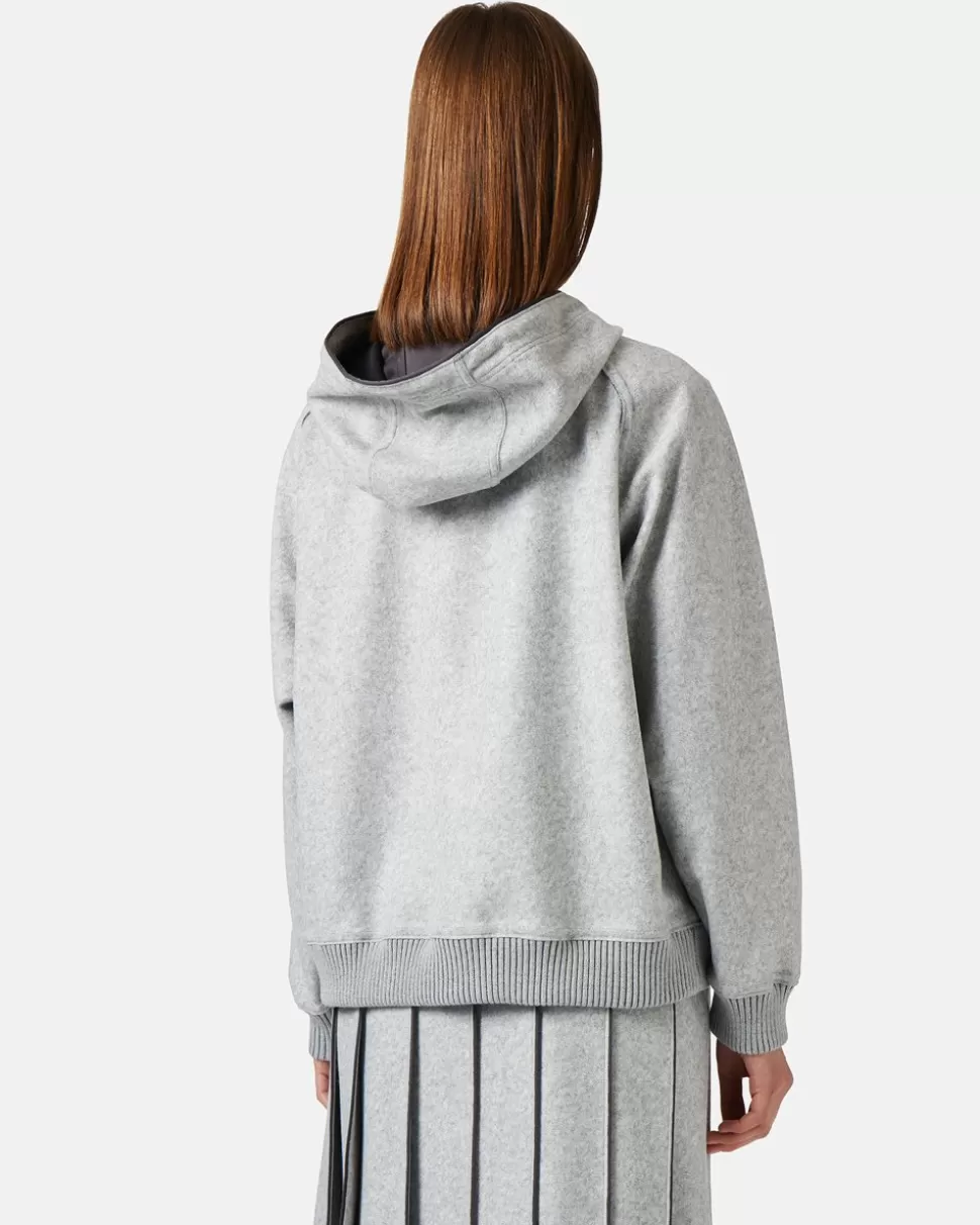 Iceberg Melange Hooded Sweatshirt | Women Daywear Ice | Sweatshirts