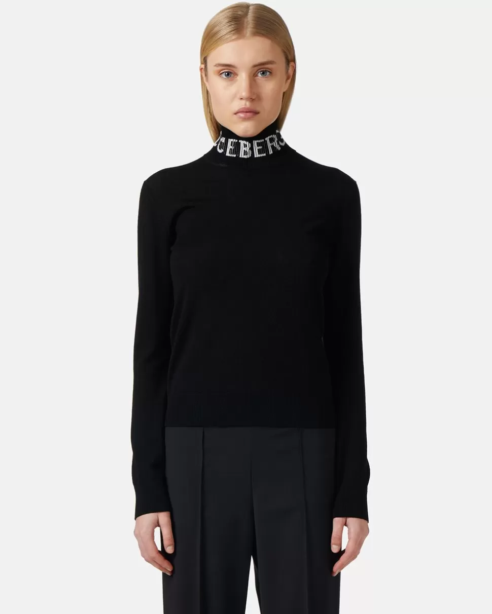 Iceberg Merino Mock-neck Sweater | Women Knitwear