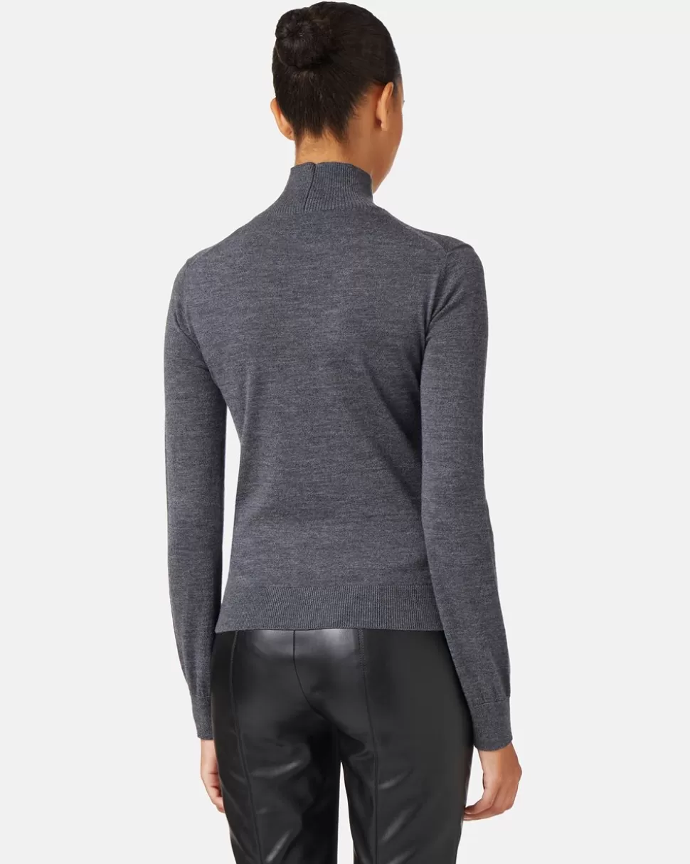 Iceberg Merino Mock-neck Sweater | Women Knitwear