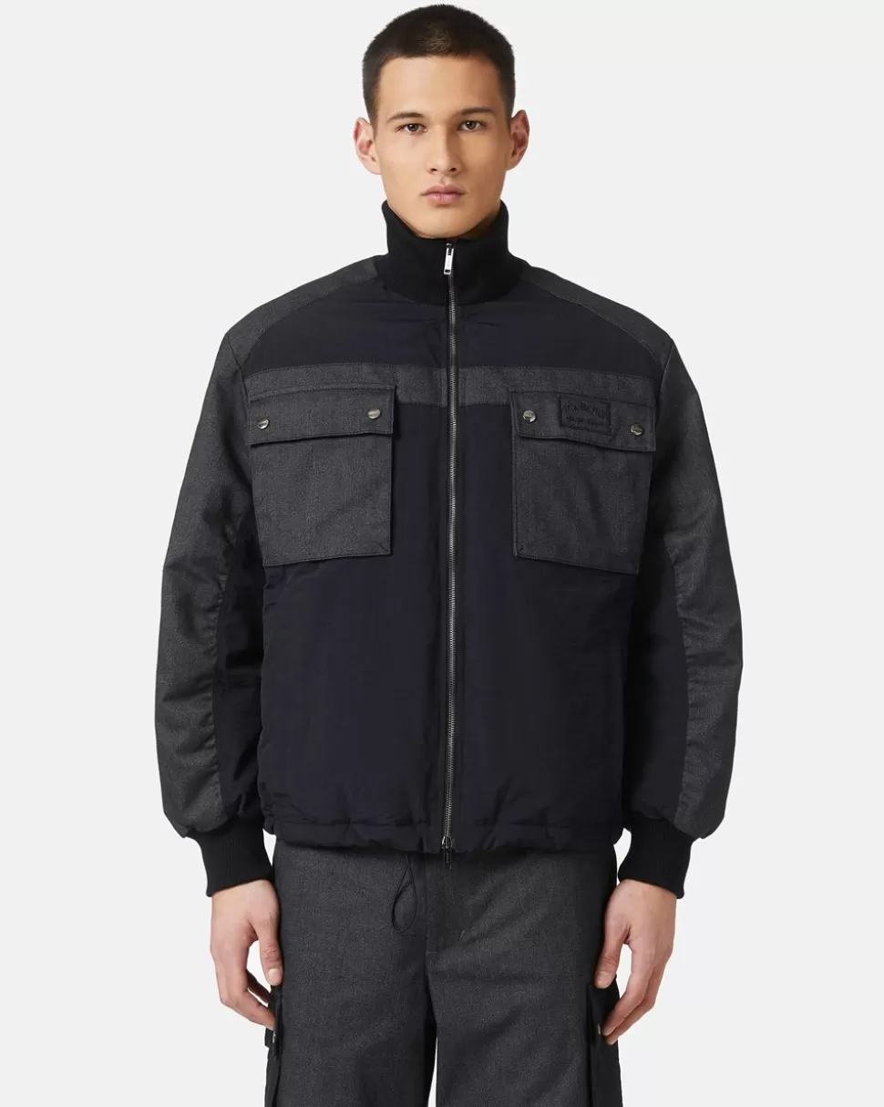 Iceberg Nylon And Gabardine Jacket | Mix Material | Outerwear
