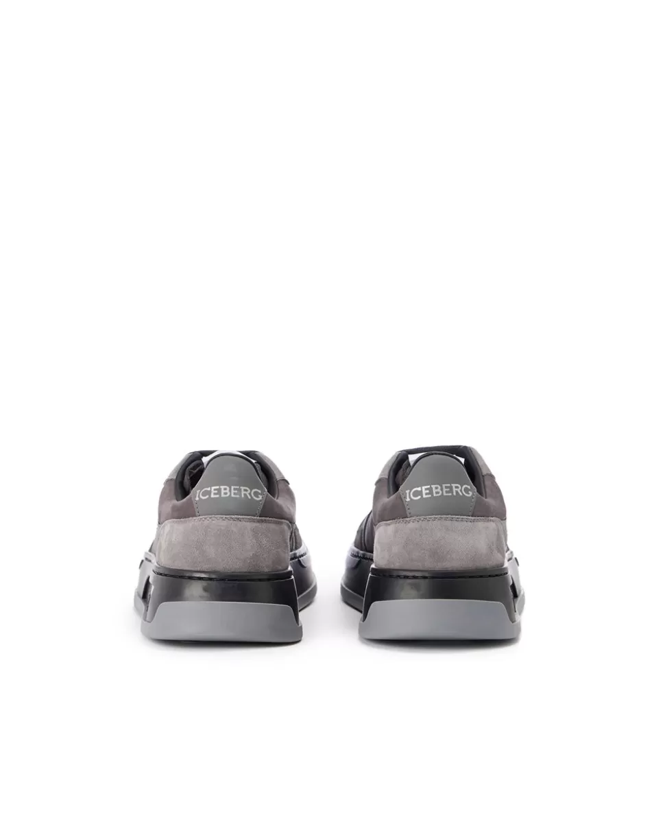 Iceberg Oversized Sneakers Inspired By Vintage Skater Style | Wool Double | Shoes