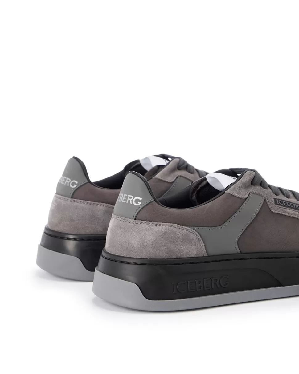 Iceberg Oversized Sneakers Inspired By Vintage Skater Style | Wool Double | Shoes
