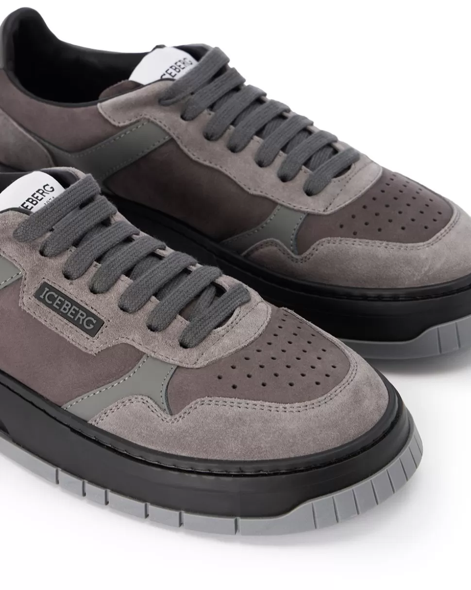 Iceberg Oversized Sneakers Inspired By Vintage Skater Style | Wool Double | Shoes