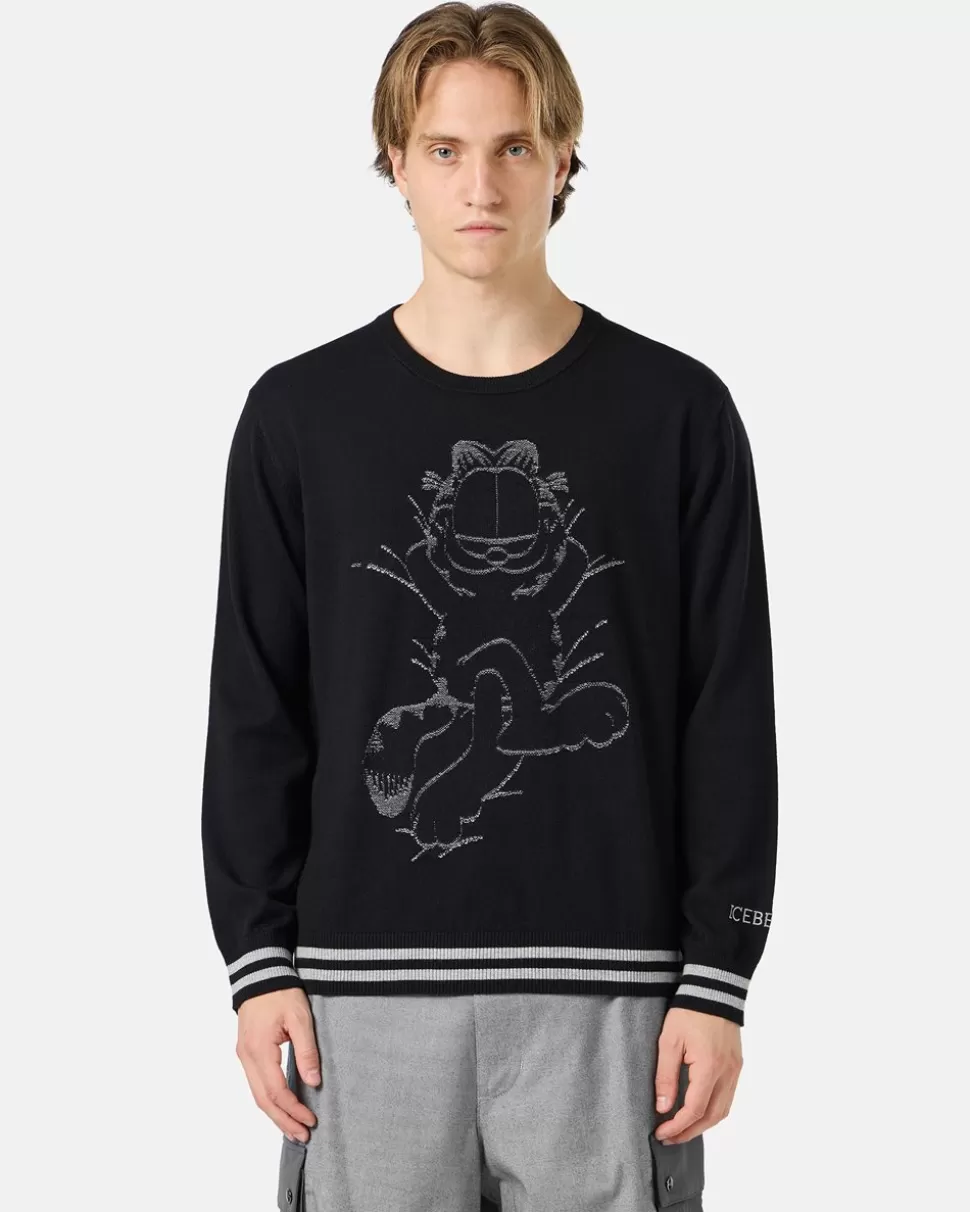 Iceberg Pullover With Garfield Design | Knitwear