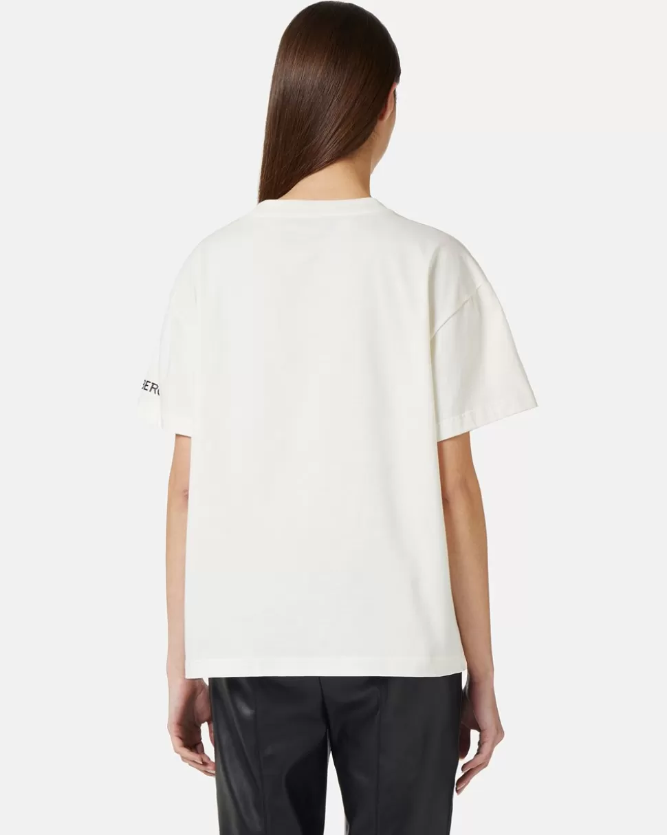 Iceberg Regular Fit T-shirt In Cotton Jersey | Women T-Shirts And Tops