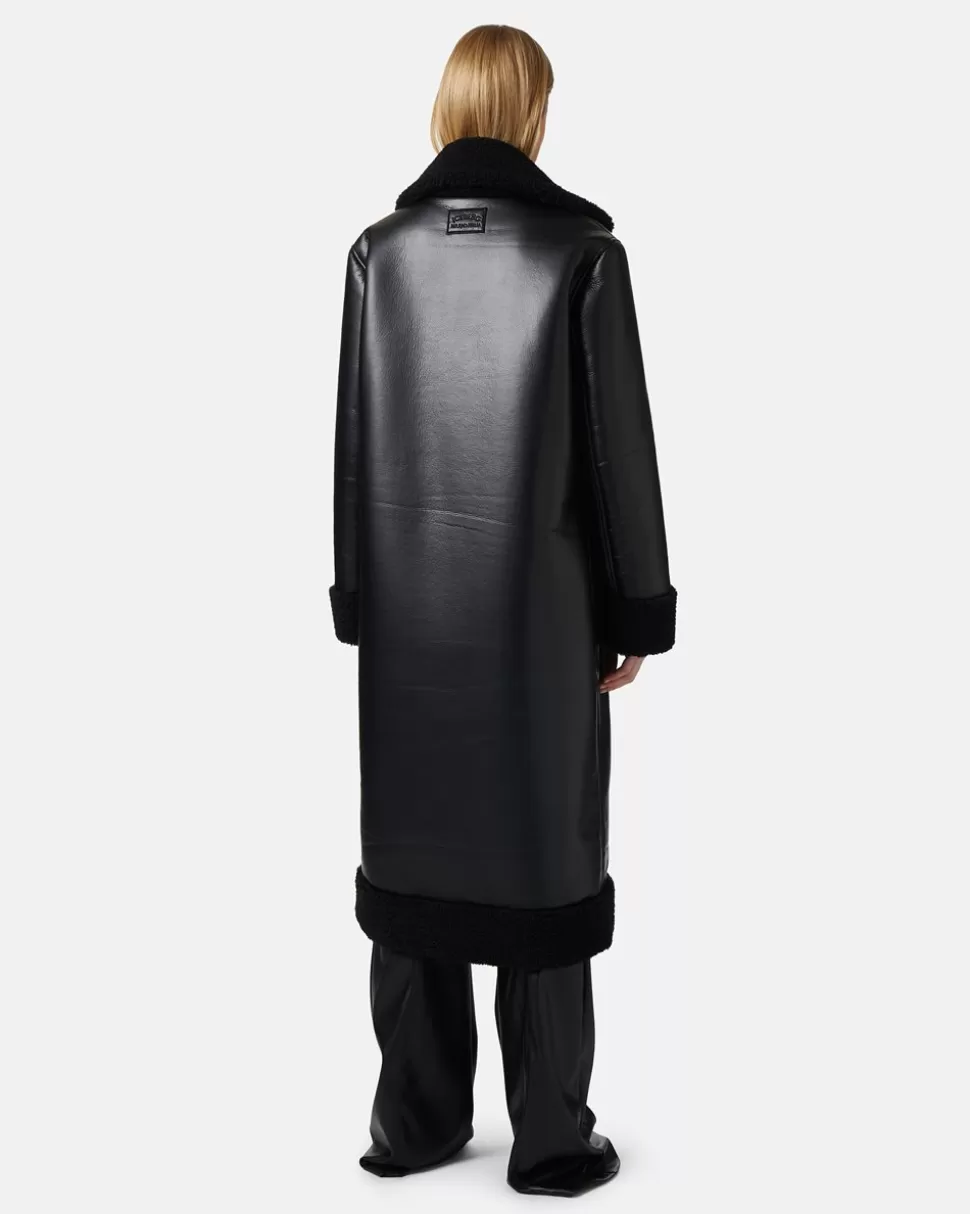 Iceberg Relaxed Fit Faux Leather Coat | Women Cactus Snake | Outerwear