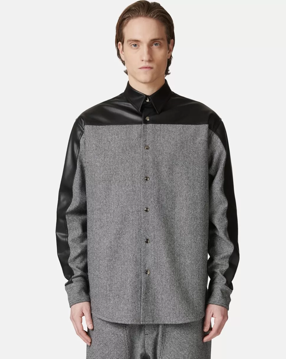 Iceberg Relaxed Fit Shirt In A Mix Of Fabrics | Shirts