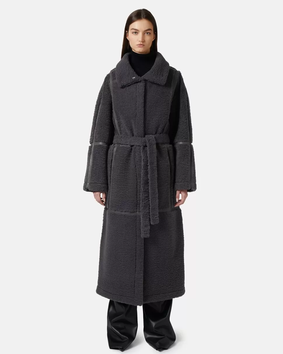 Iceberg Reversible Coat With Faux Leather Inserts | Women Outerwear