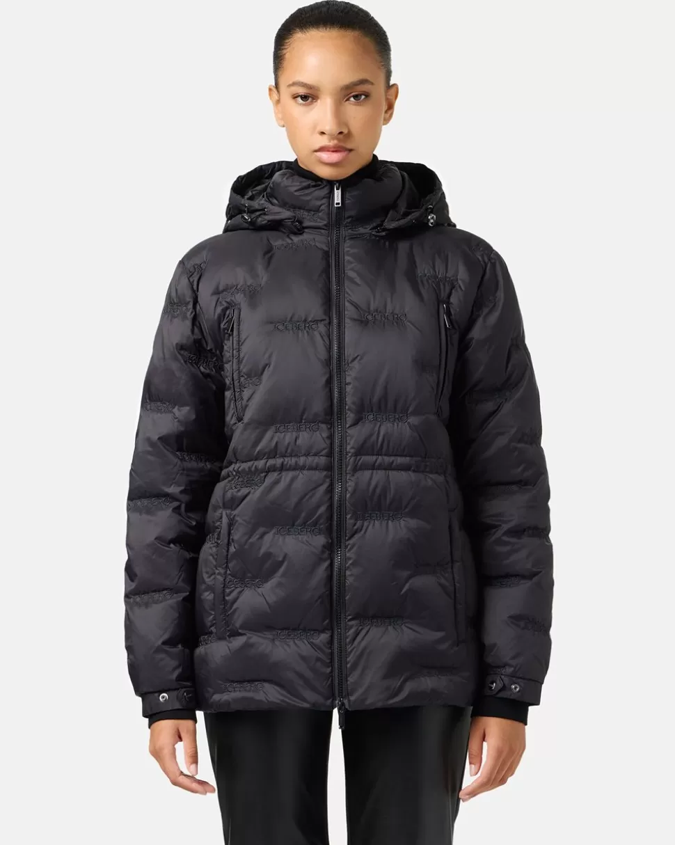 Iceberg Short Down Jacket With Hood | Women Outerwear