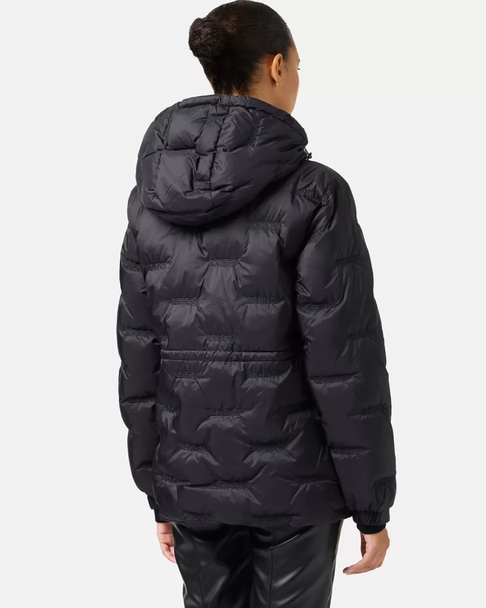 Iceberg Short Down Jacket With Hood | Women Outerwear