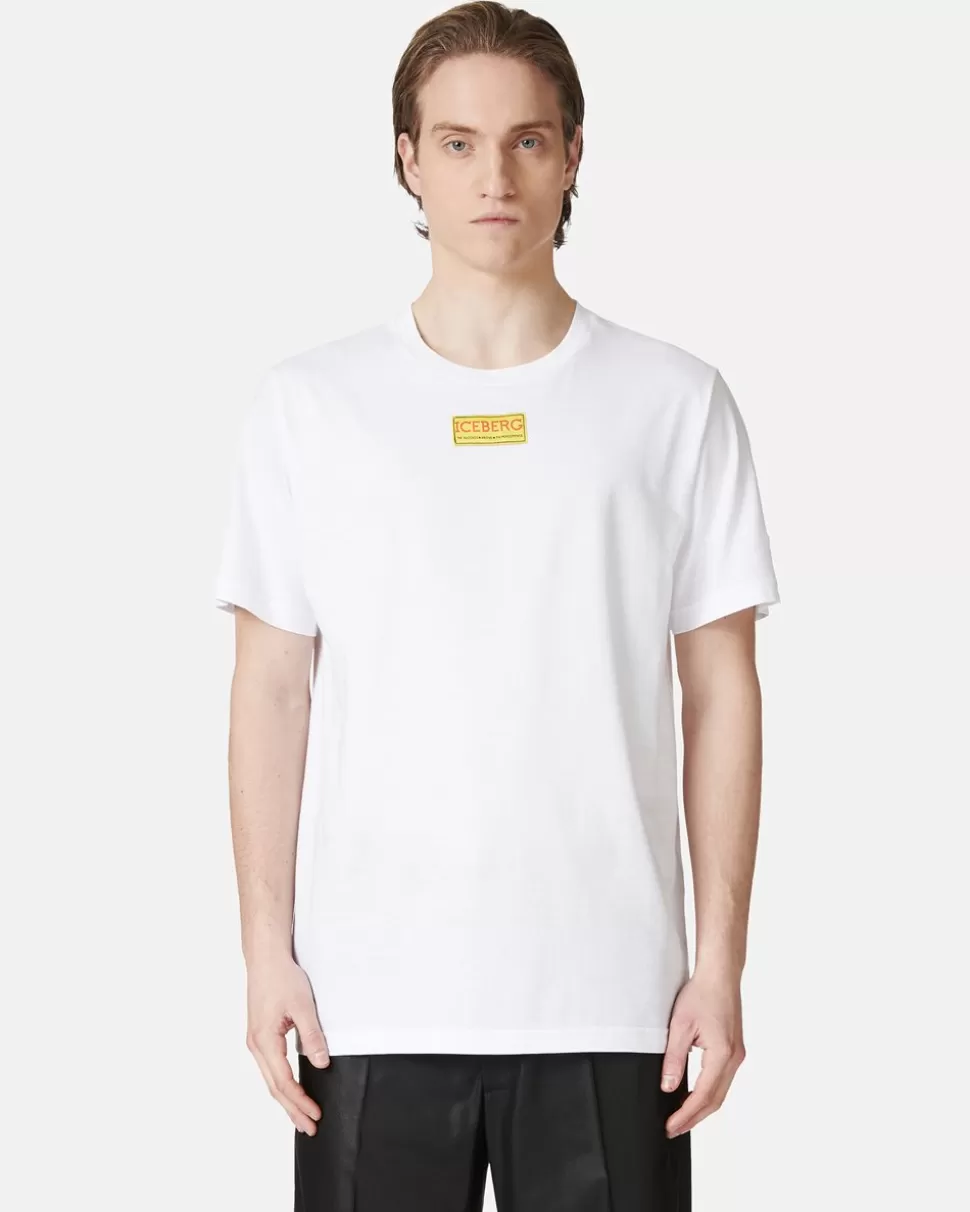 Iceberg Short-sleeved T-shirt In Cotton Jersey | T-Shirts And Polo