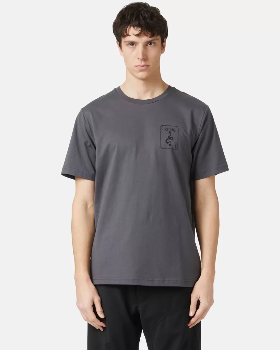 Iceberg Short-sleeved T-shirt With Prints And Embroidery | T-Shirts And Polo