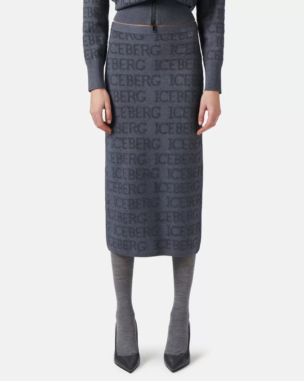 Iceberg Skirt With Pattern | Women Knitwear | Dresses And Skirts