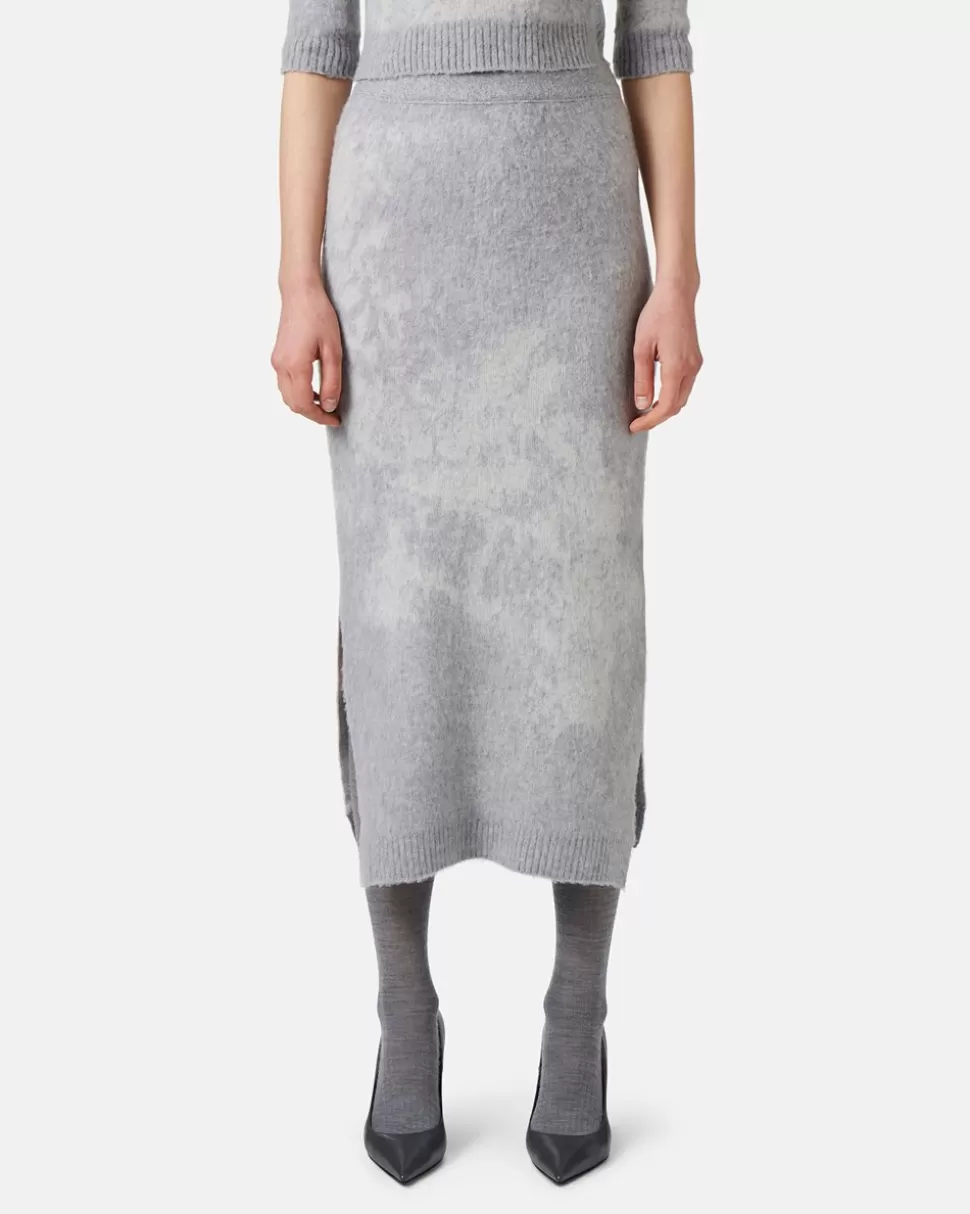 Iceberg Skirt With Snake Effect Design | Women Daywear Ice | Knitwear