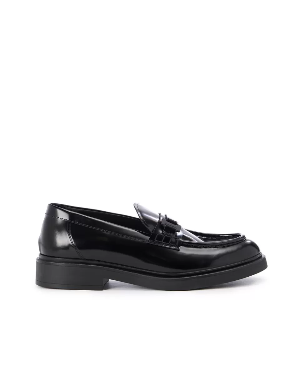 Iceberg Sophisticated Leather Loafers With Chunky Sole | Shoes