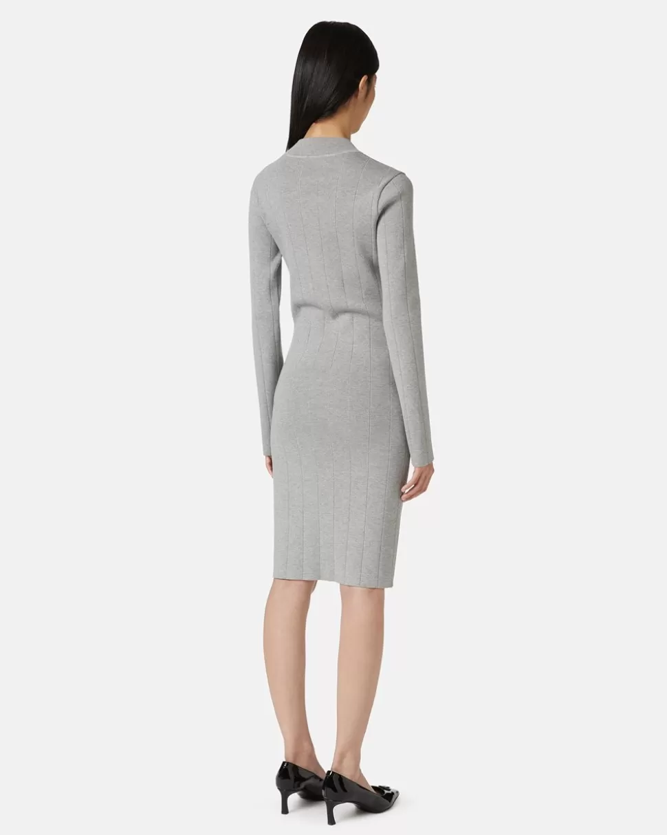 Iceberg Stretch Dress With Logo | Women Daywear Ice | Dresses And Skirts