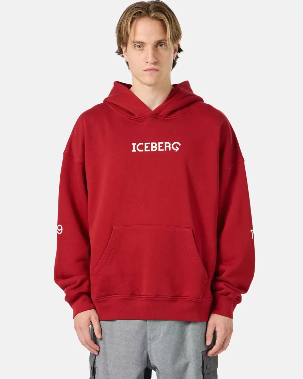 Iceberg Sweatshirt With Hood And Printed Logo | Sweatshirts