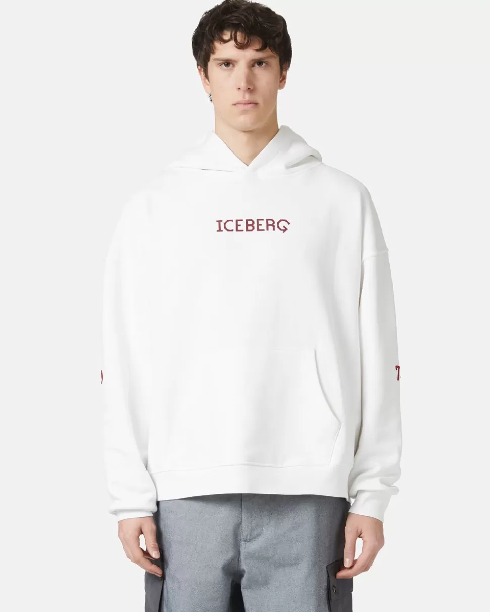 Iceberg Sweatshirt With Hood And Printed Logo | Sweatshirts