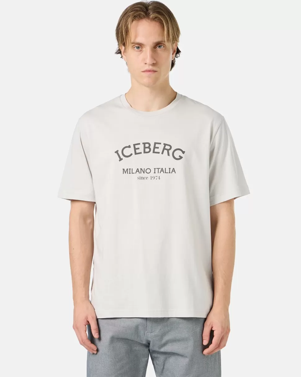 Iceberg T-shirt With Logo | Mix Material | T-Shirts And Polo