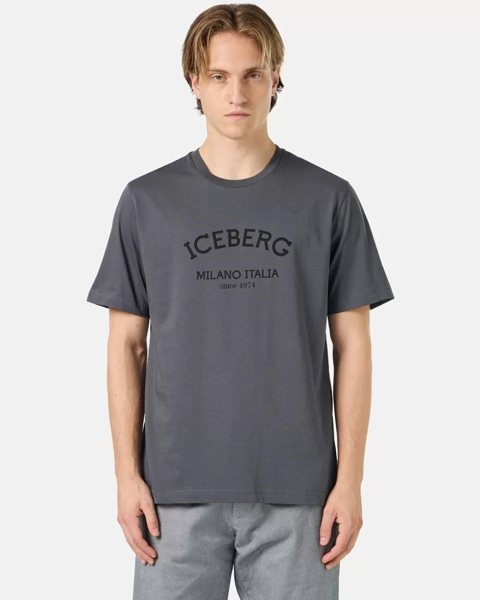 Iceberg T-shirt With Logo | Wool Double | T-Shirts And Polo