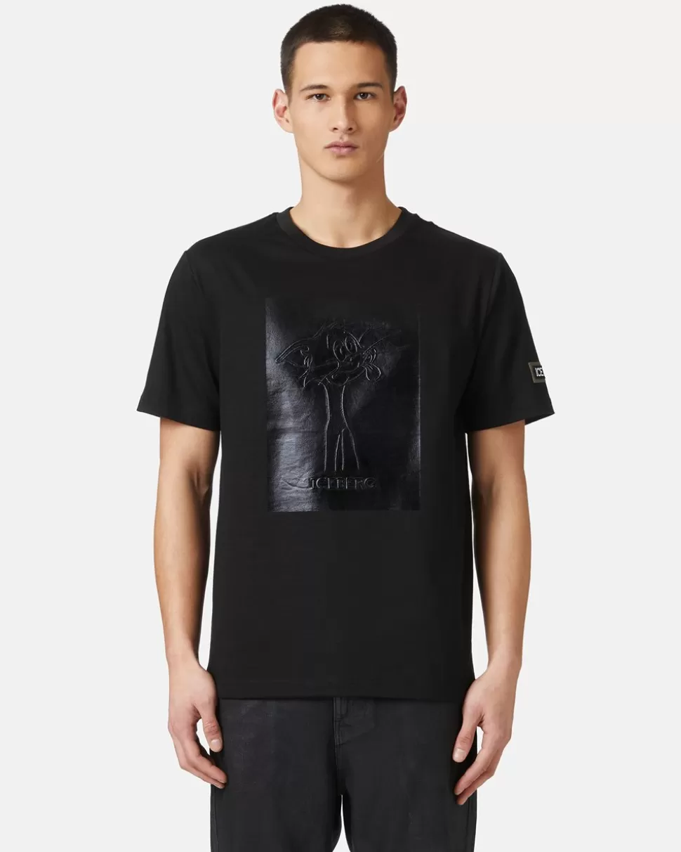 Iceberg T-shirt With Tom Embroidered And Rubberized | T-Shirts And Polo