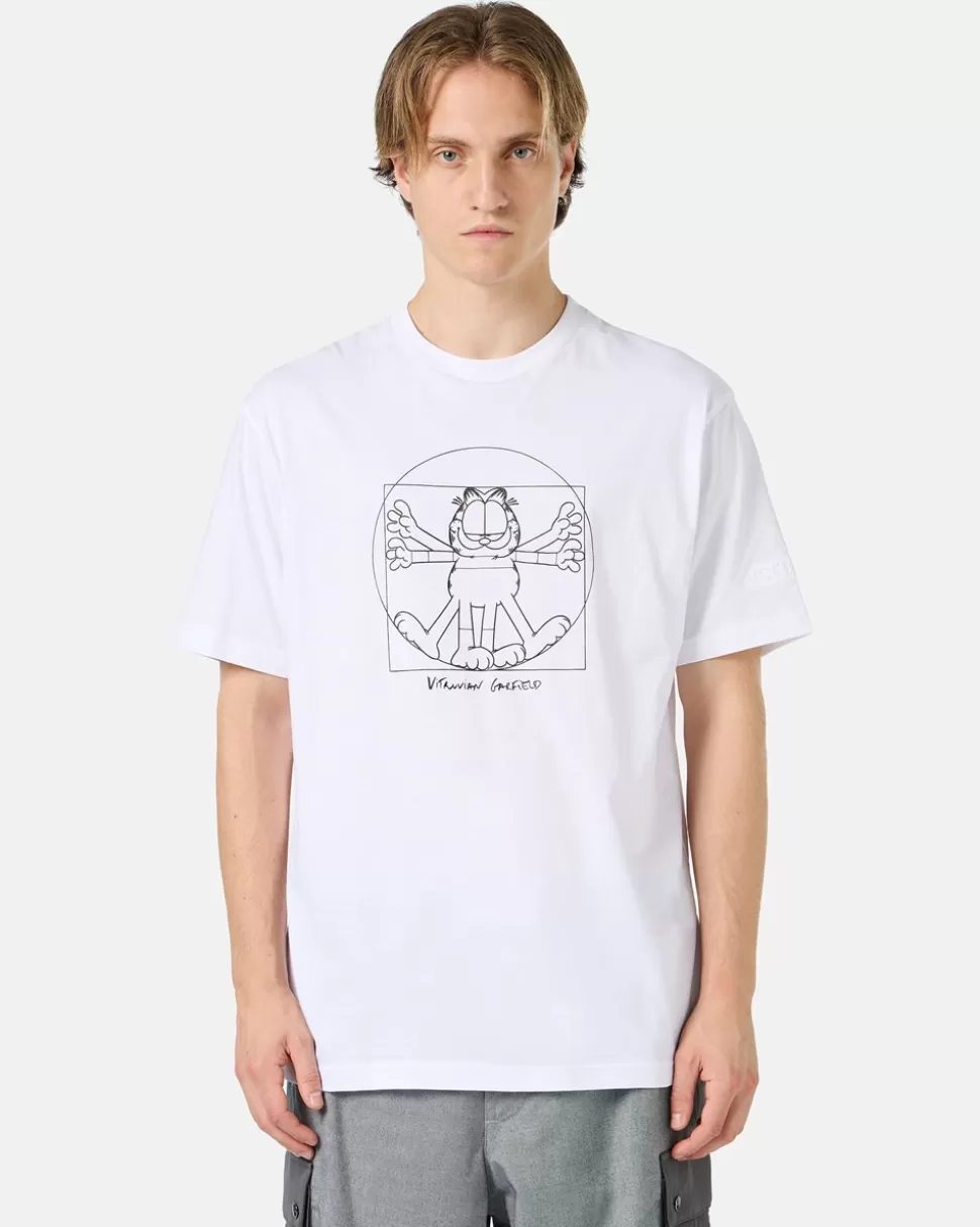 Iceberg T-shirt With Vitruvian Garfield Print | Garfield | T-Shirts And Polo