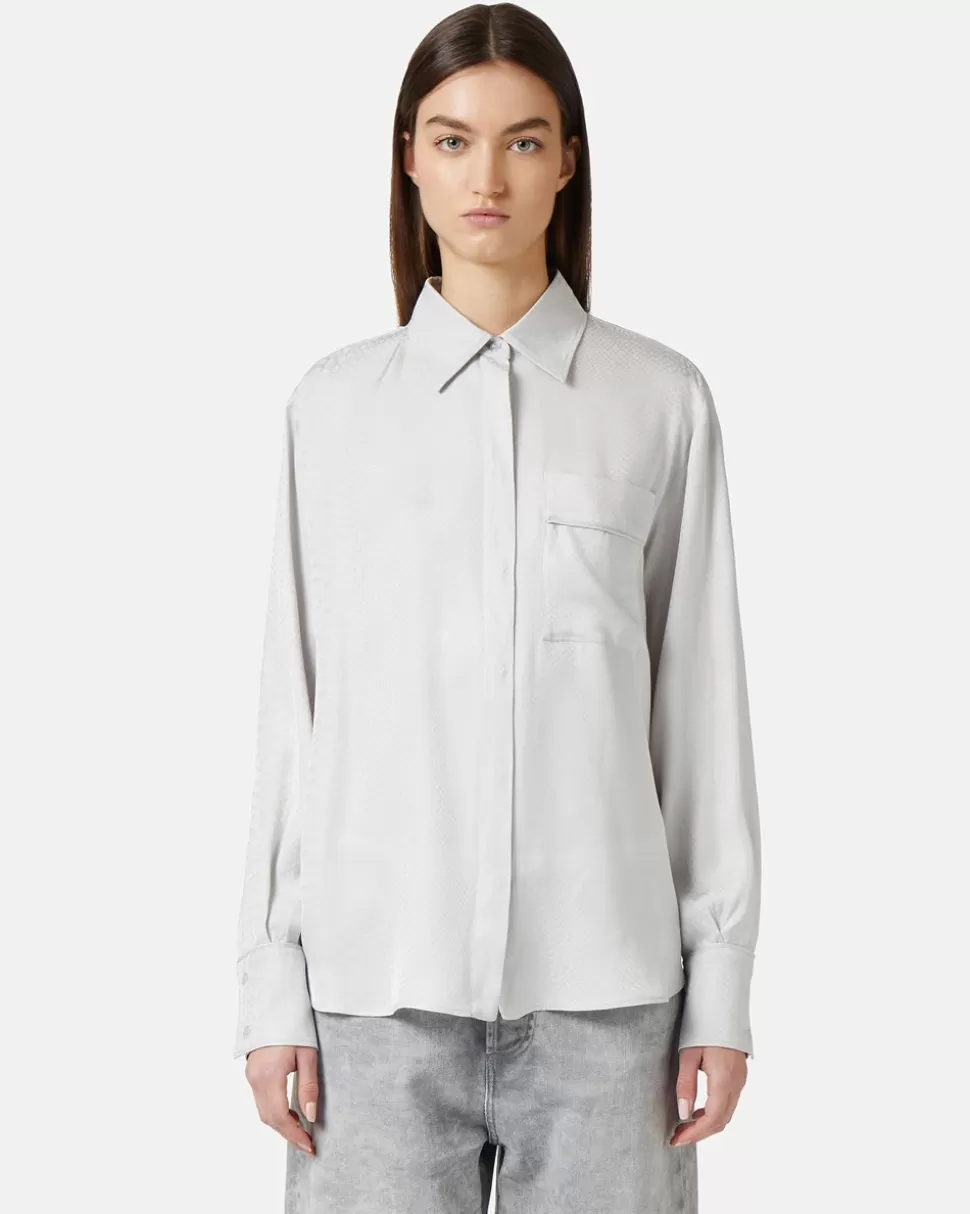 Iceberg Viscose Shirt With Snake Design | Women Daywear Ice | T-Shirts And Tops