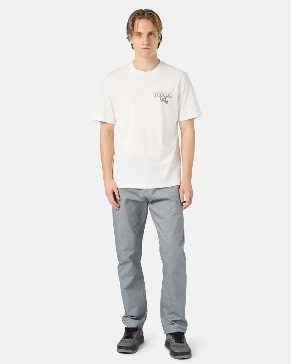 Iceberg White Cotton Jersey T-shirt With Splash And Bear Logo Print On The Heart | T-Shirts And Polo