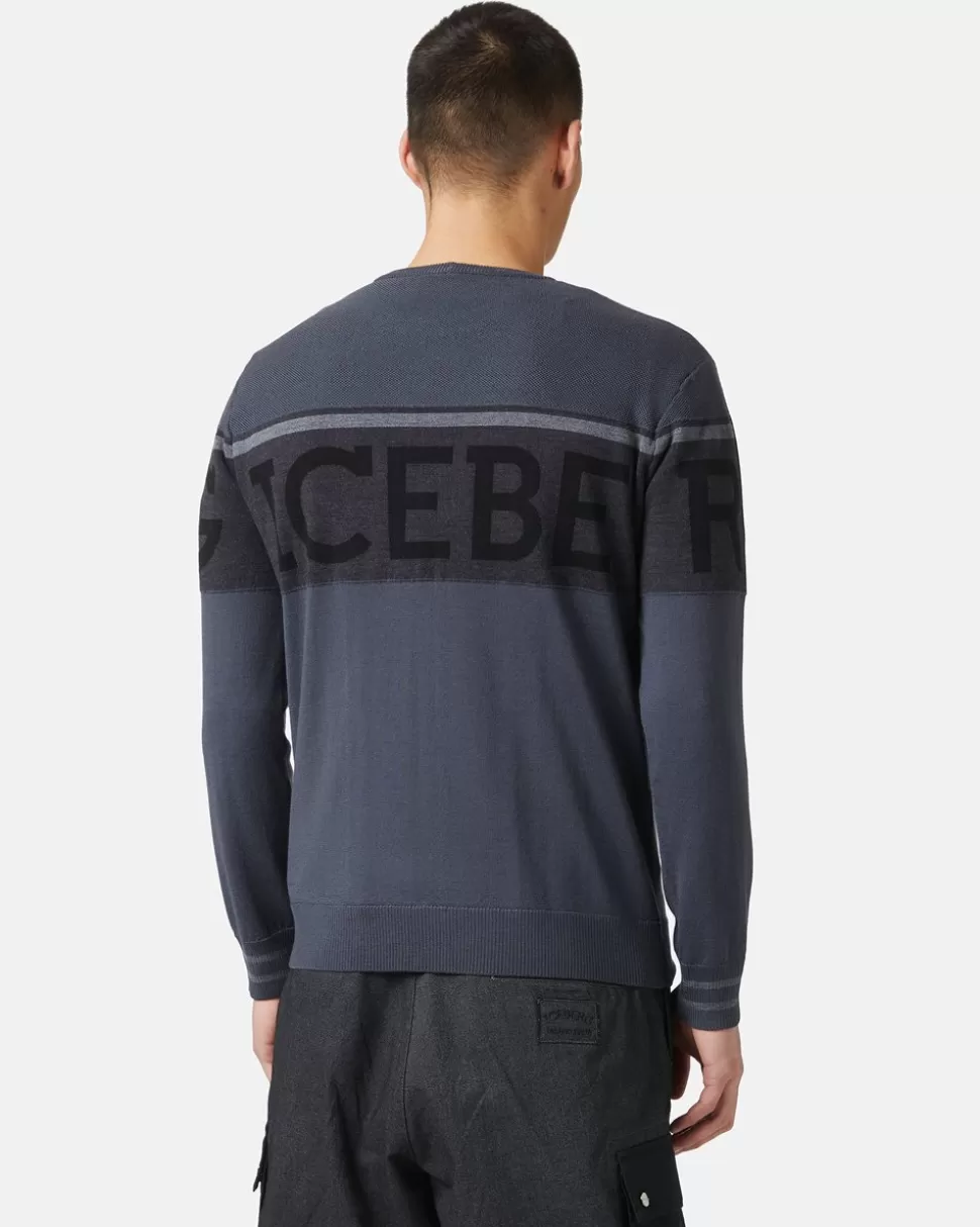 Iceberg Wool Sweater With Logo | Mix Material | Knitwear