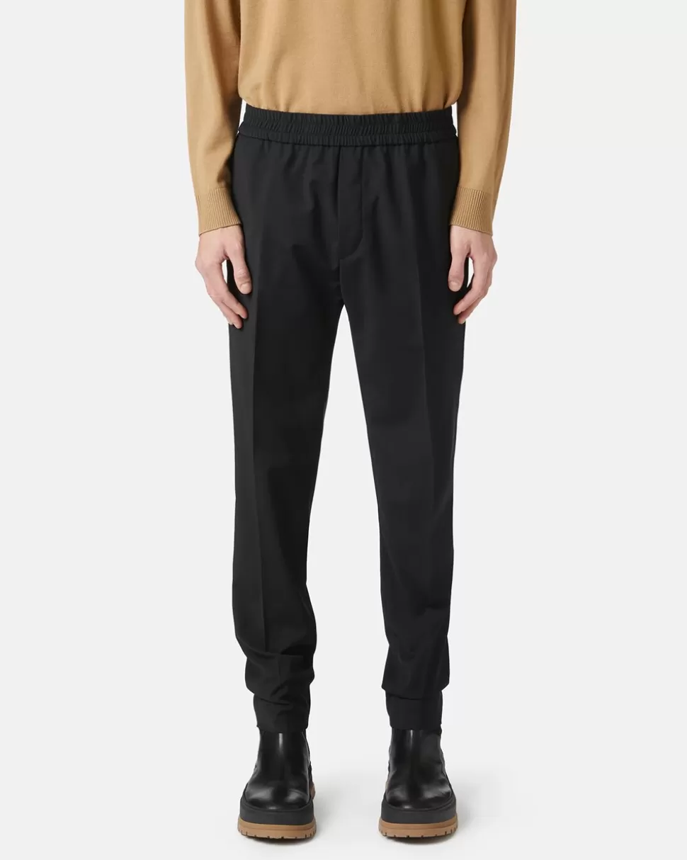 Iceberg Wool Trousers With Logo | Wool Double | Trousers